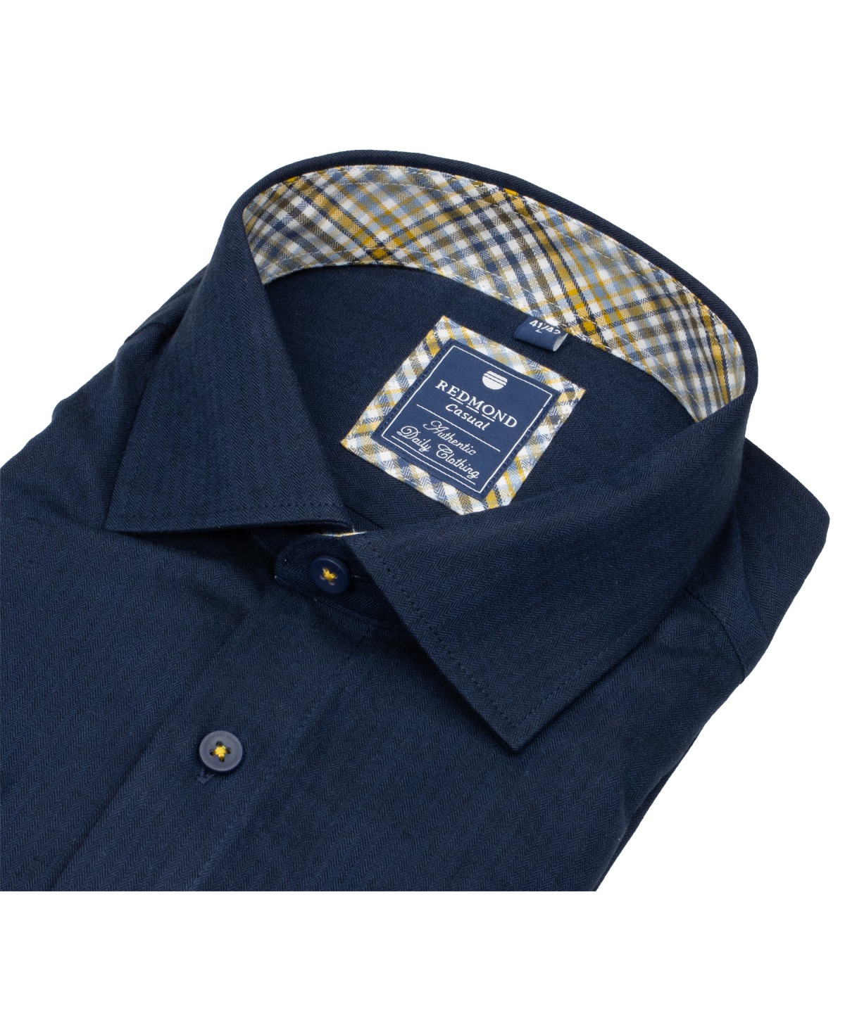 Redmond Hemd - Comfort Fit - Kentkragen - Twill - dunkelblau - ohne OVP