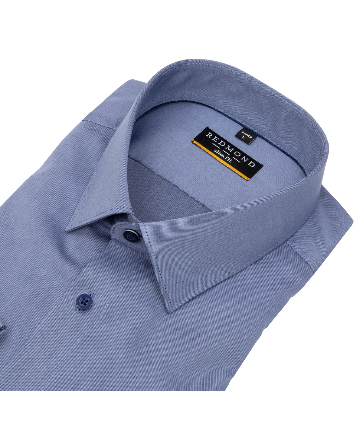 Redmond Hemd - Slim Fit - Kentkragen - Twill - blau