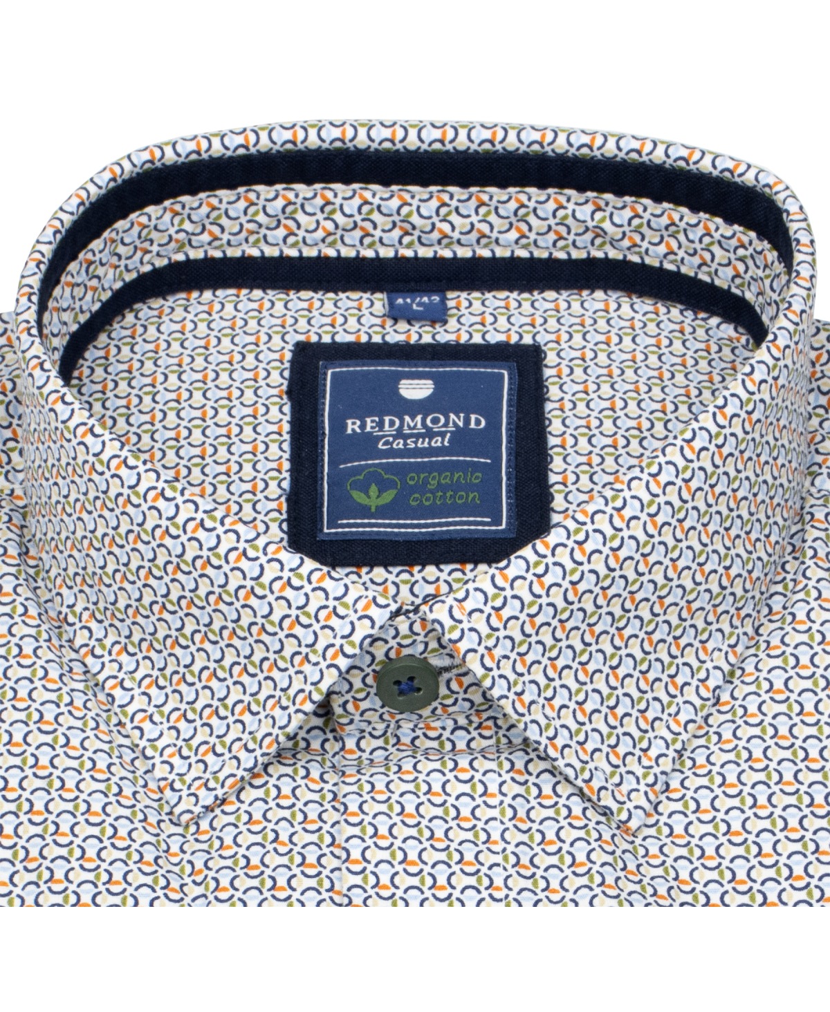 Redmond Kurzarmhemd - Comfort Fit - Bio Baumwolle - mehrfarbig - ohne OVP
