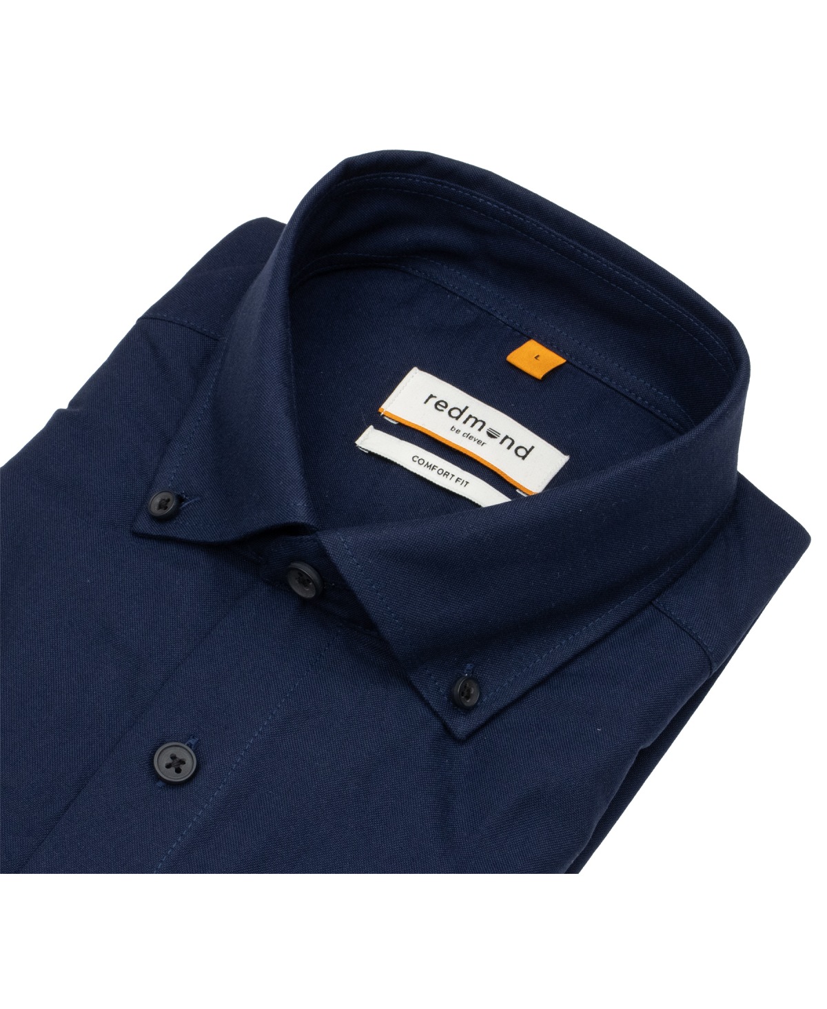 Redmond Kurzarmhemd - Comfort Fit - Button Down Kragen - dunkelblau