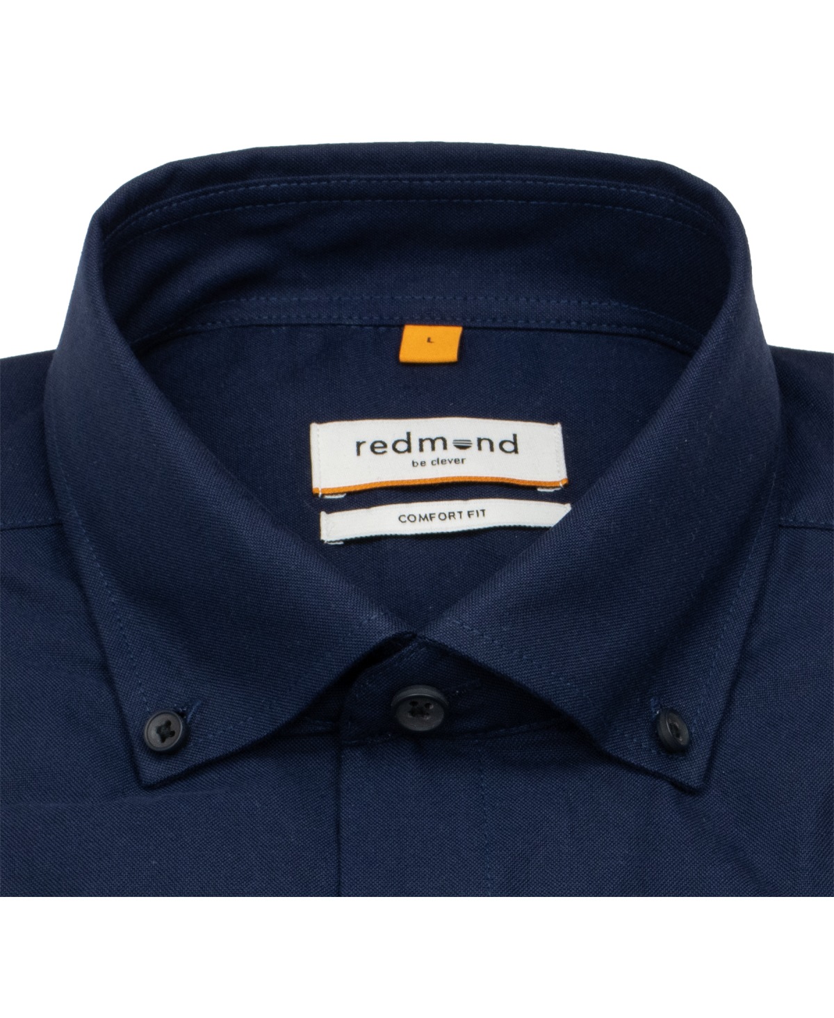 Redmond Kurzarmhemd - Comfort Fit - Button Down Kragen - dunkelblau