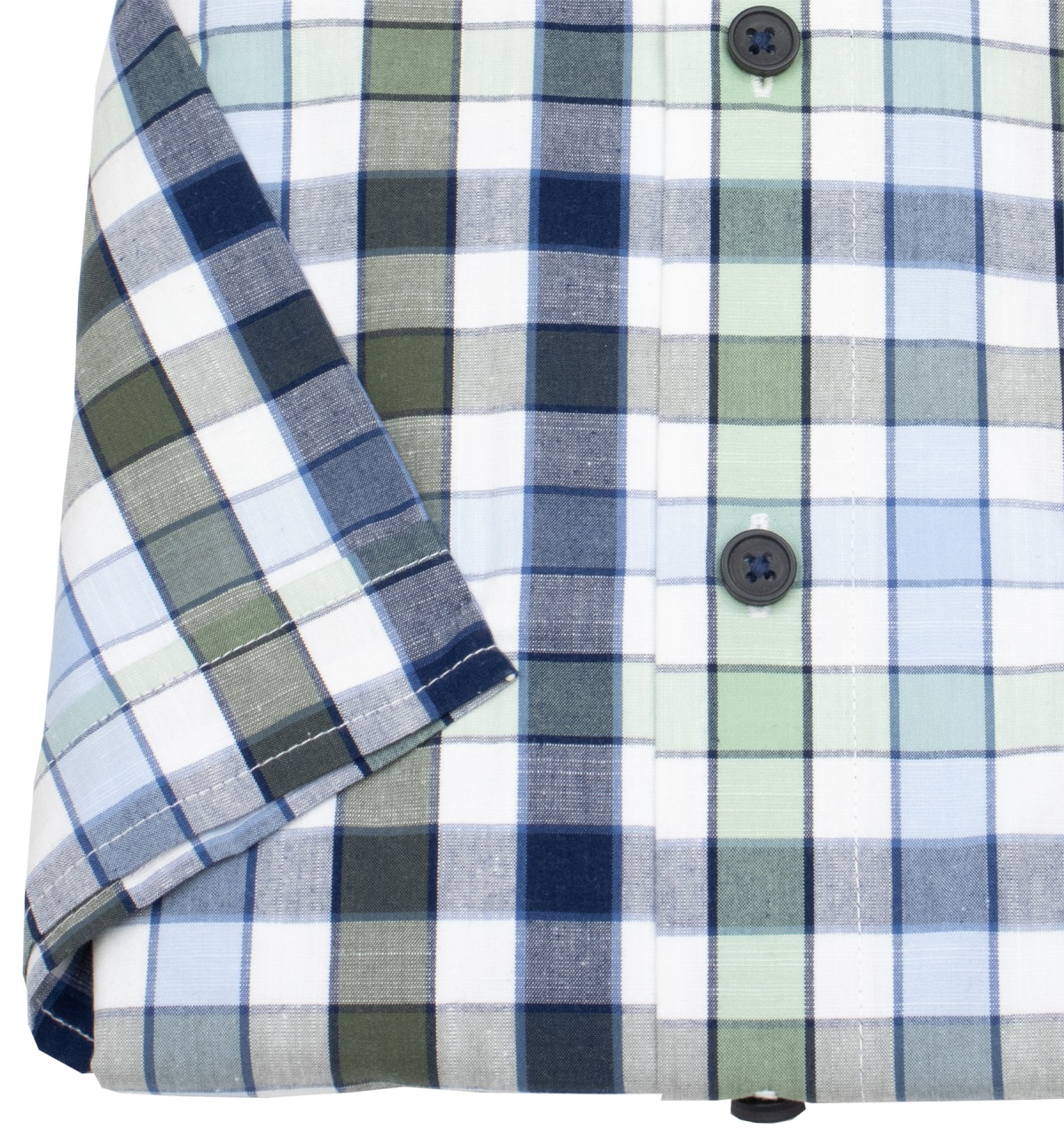 Redmond Kurzarmhemd - Comfort Fit - kariert - grün
