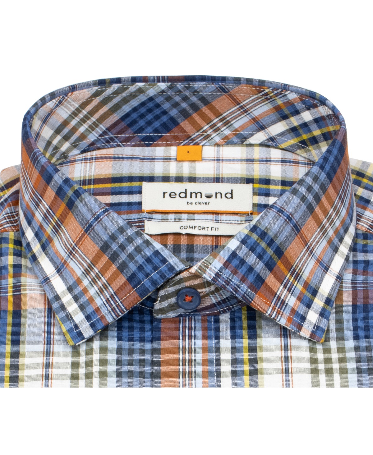 Redmond Kurzarmhemd - Comfort Fit - kariert - mehrfarbig