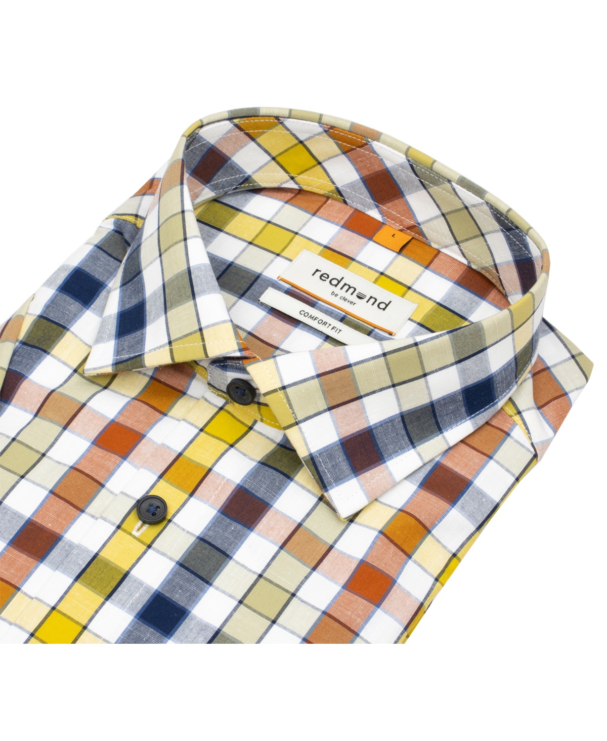 Redmond Kurzarmhemd - Comfort Fit - kariert - mehrfarbig