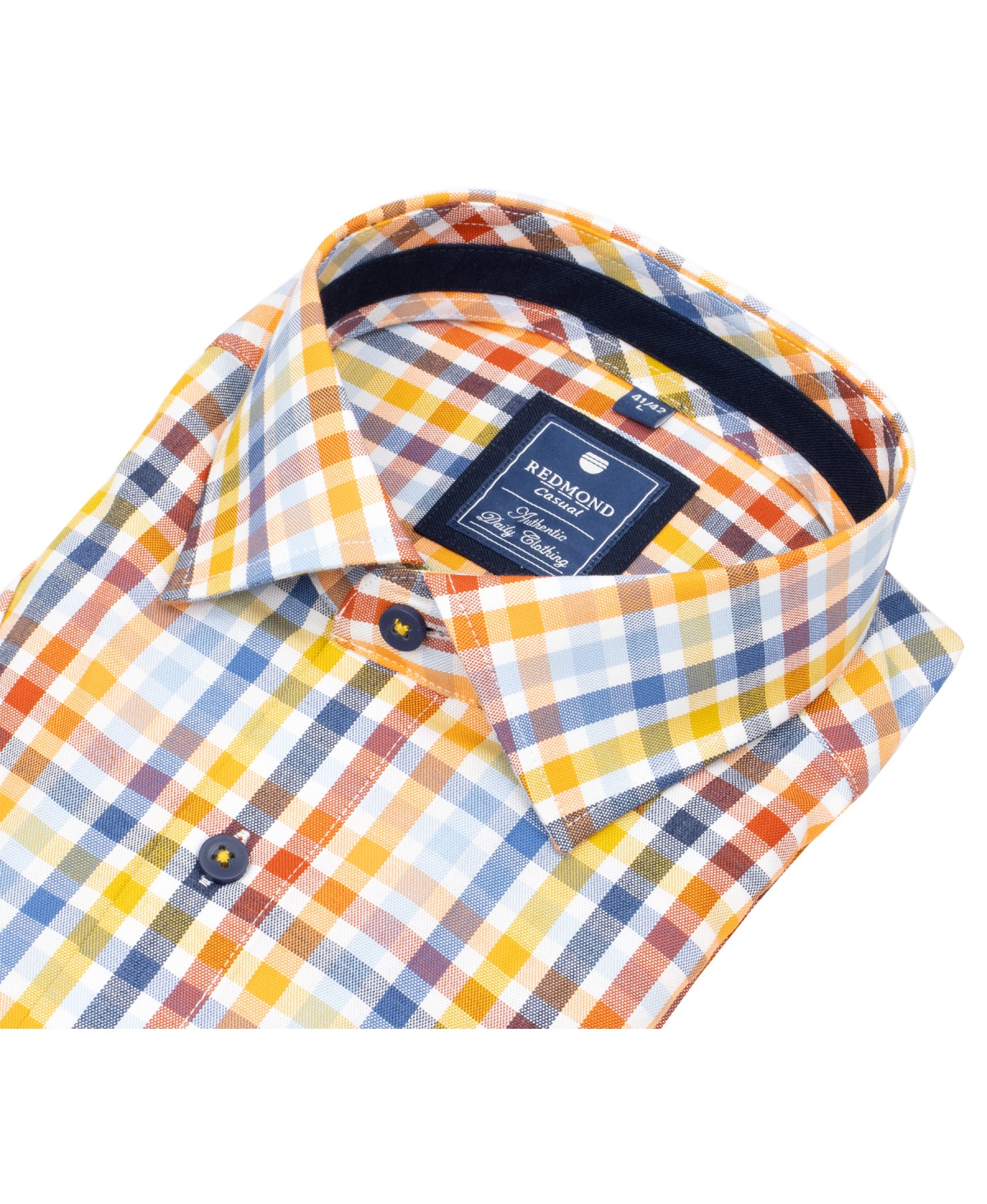 Redmond Kurzarmhemd - Comfort Fit - kariert - mehrfarbig - ohne OVP