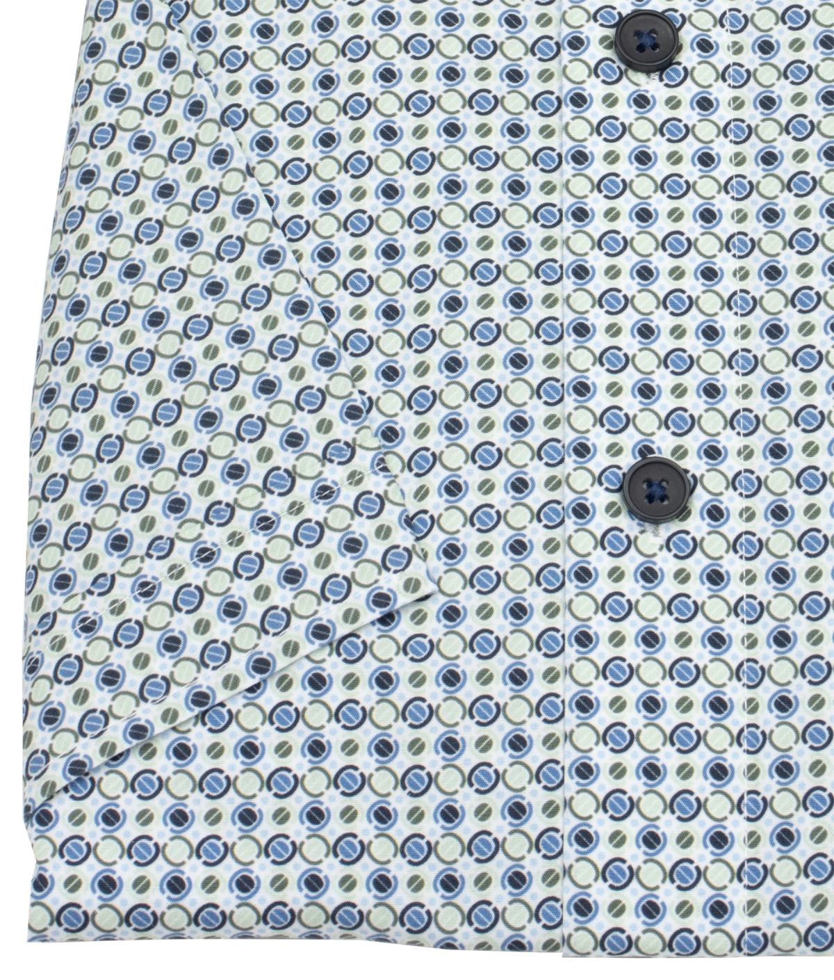 Redmond Kurzarmhemd - Comfort Fit - Print - grün