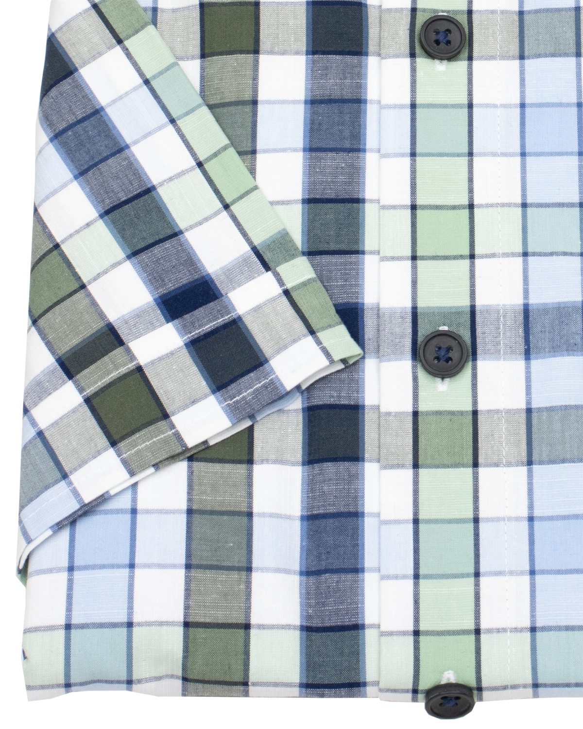 Redmond Kurzarmhemd - Modern Fit - kariert - grün