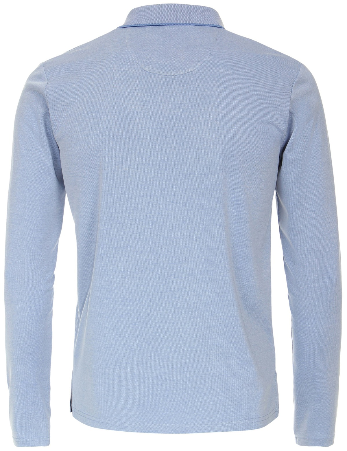 Redmond Poloshirt - Regular Fit - Langarm - Wash and Wear - hellblau