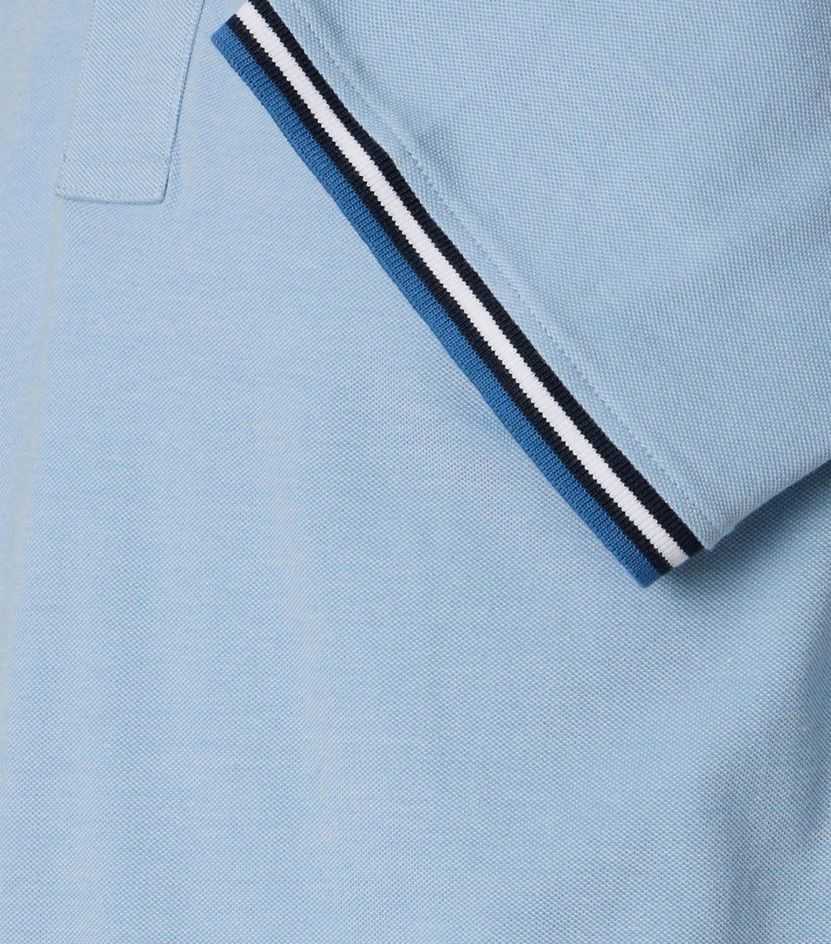 Redmond Poloshirt - Regular Fit - Piqué - Kontrastkragen - hellblau