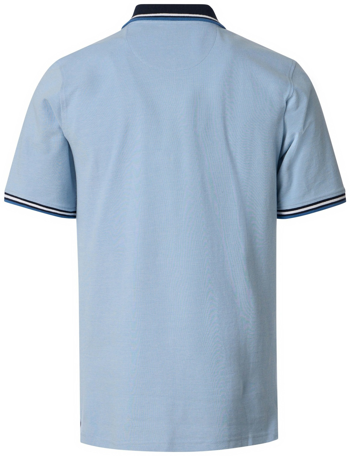 Redmond Poloshirt - Regular Fit - Piqué - Kontrastkragen - hellblau