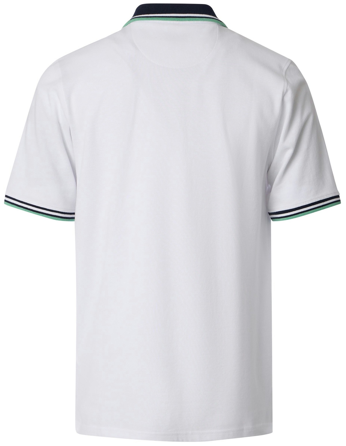 Redmond Poloshirt - Regular Fit - Piqué - Kontrastkragen - weiß