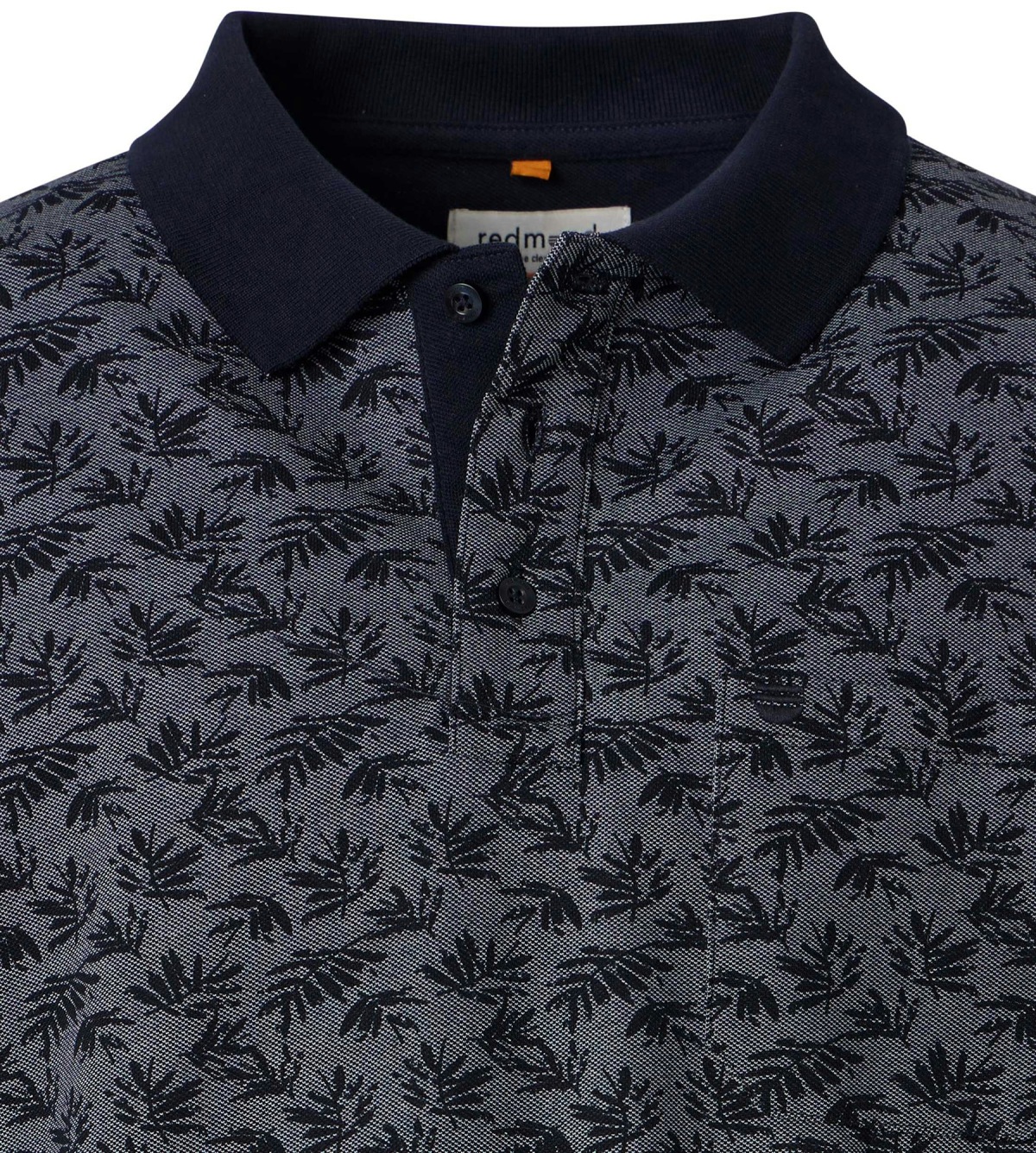 Redmond Poloshirt - Regular Fit - Piqué - Print - dunkelblau