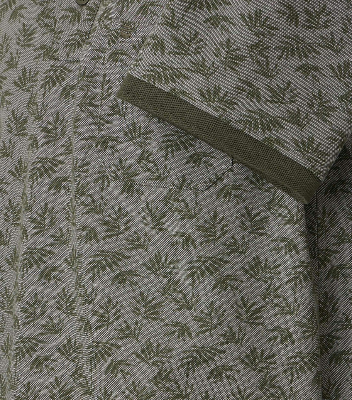 Redmond Poloshirt - Regular Fit - Piqué - Print - grün