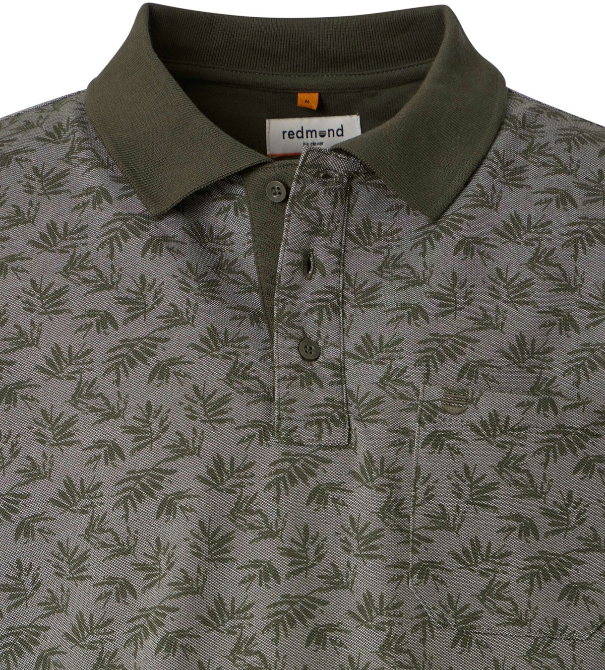 Redmond Poloshirt - Regular Fit - Piqué - Print - grün