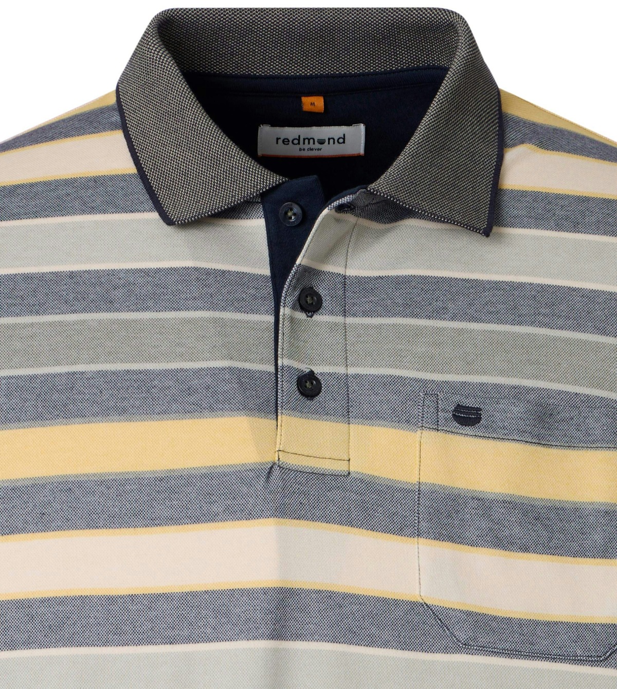 Redmond Poloshirt - Regular Fit - Streifen - gelb