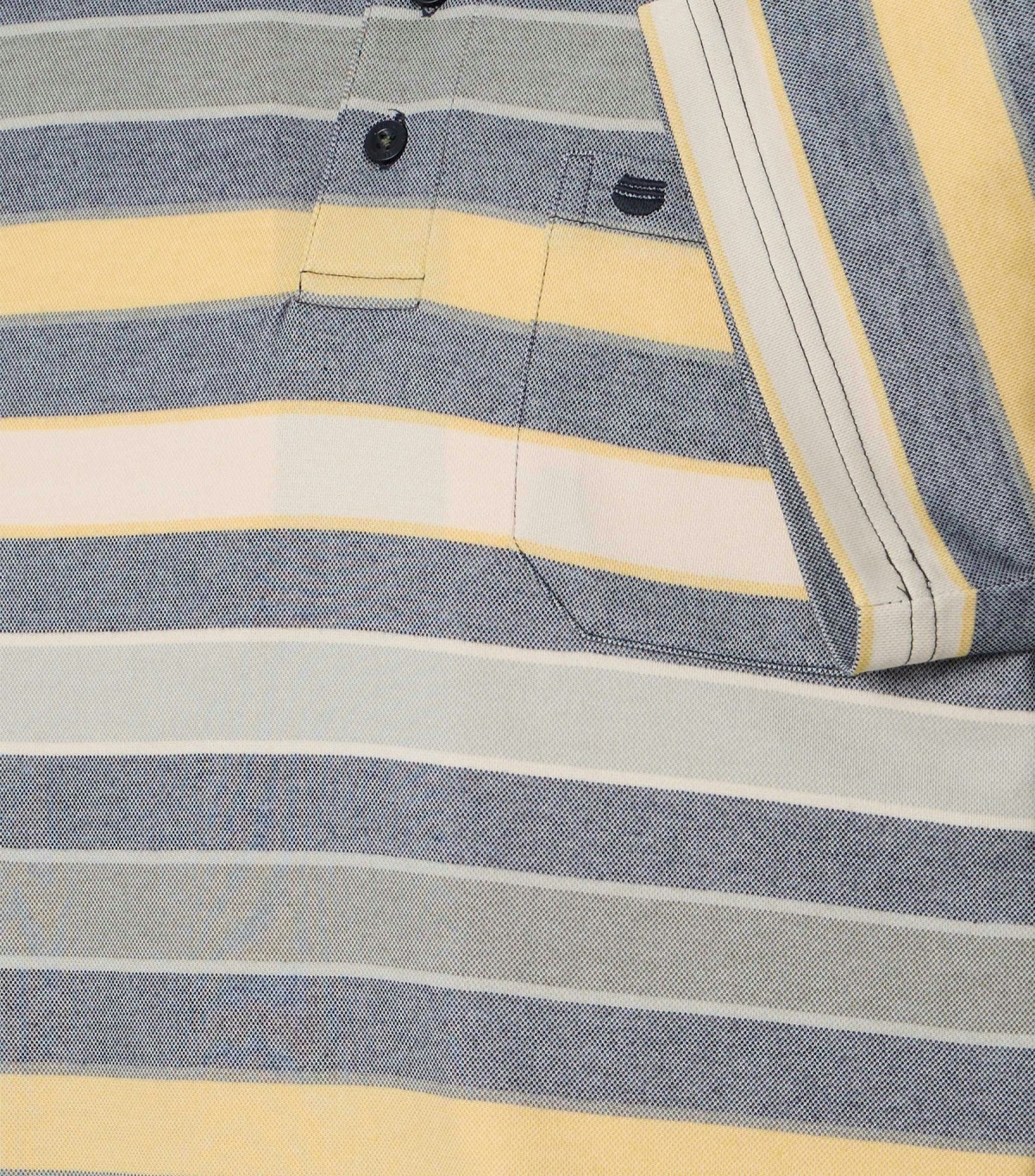 Redmond Poloshirt - Regular Fit - Streifen - gelb