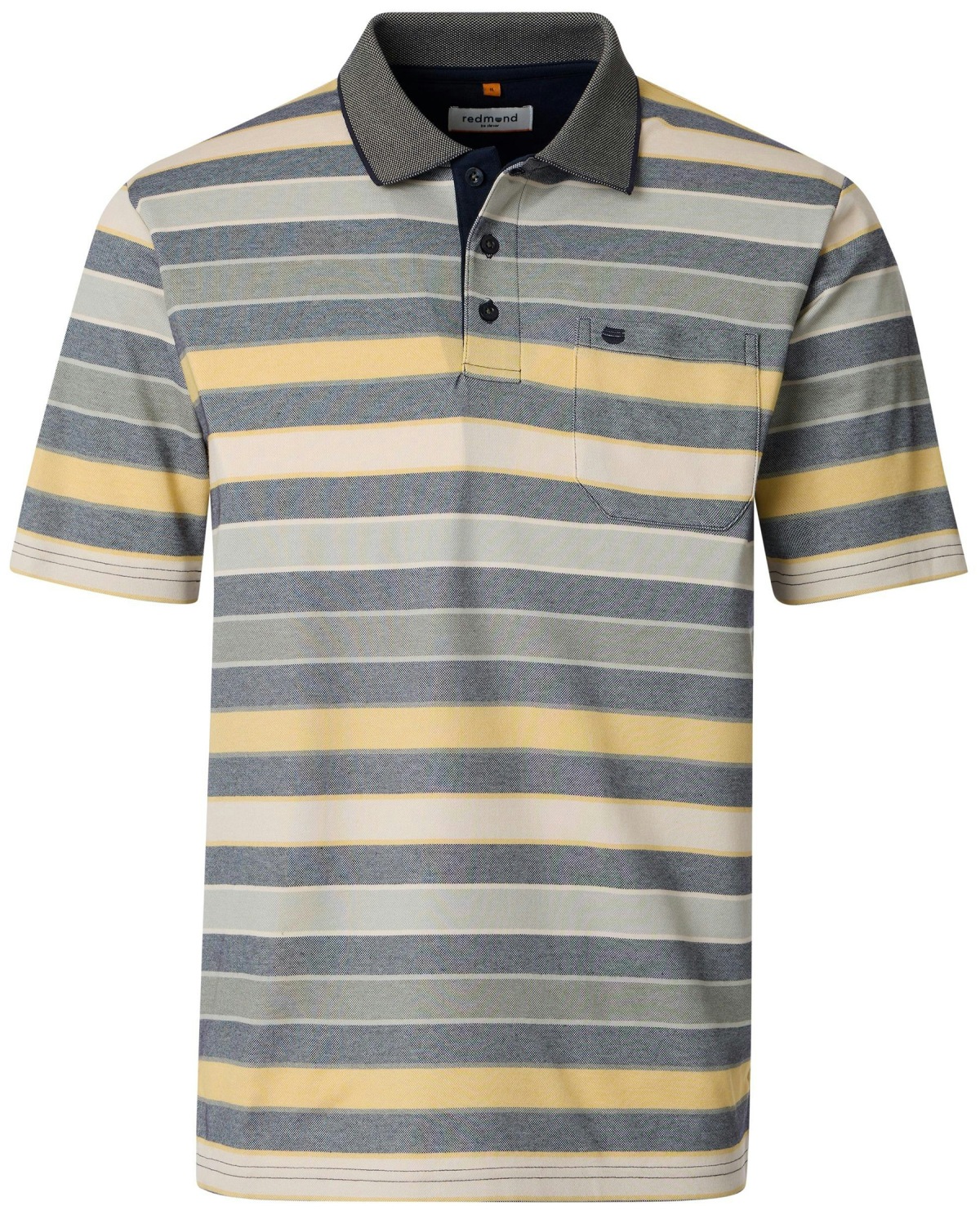 Redmond Poloshirt - Regular Fit - Streifen - gelb