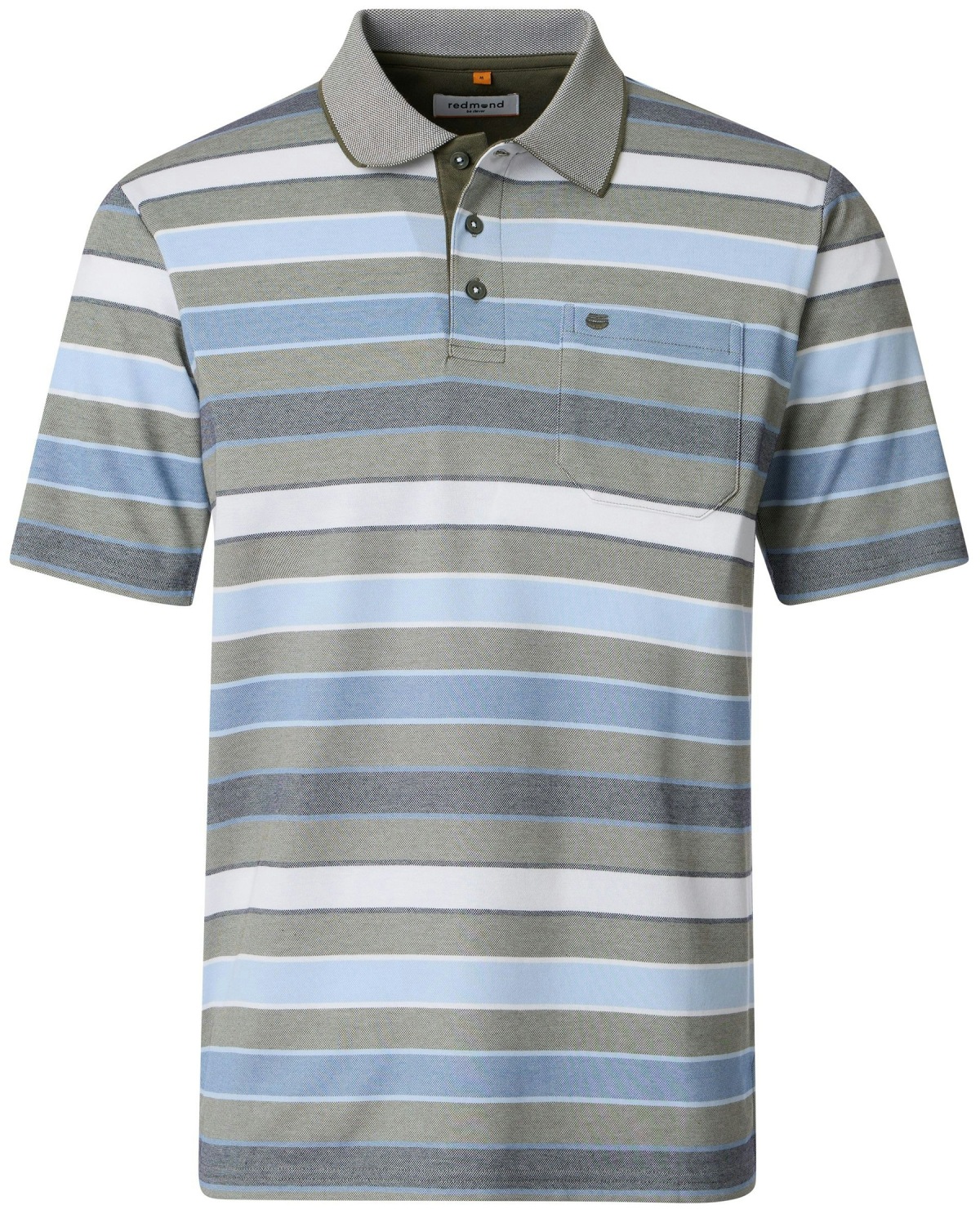 Redmond Poloshirt - Regular Fit - Streifen - grün