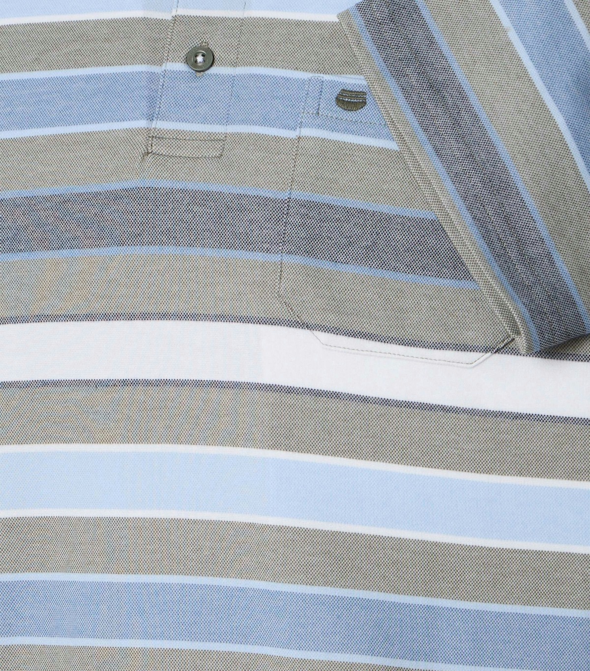 Redmond Poloshirt - Regular Fit - Streifen - grün