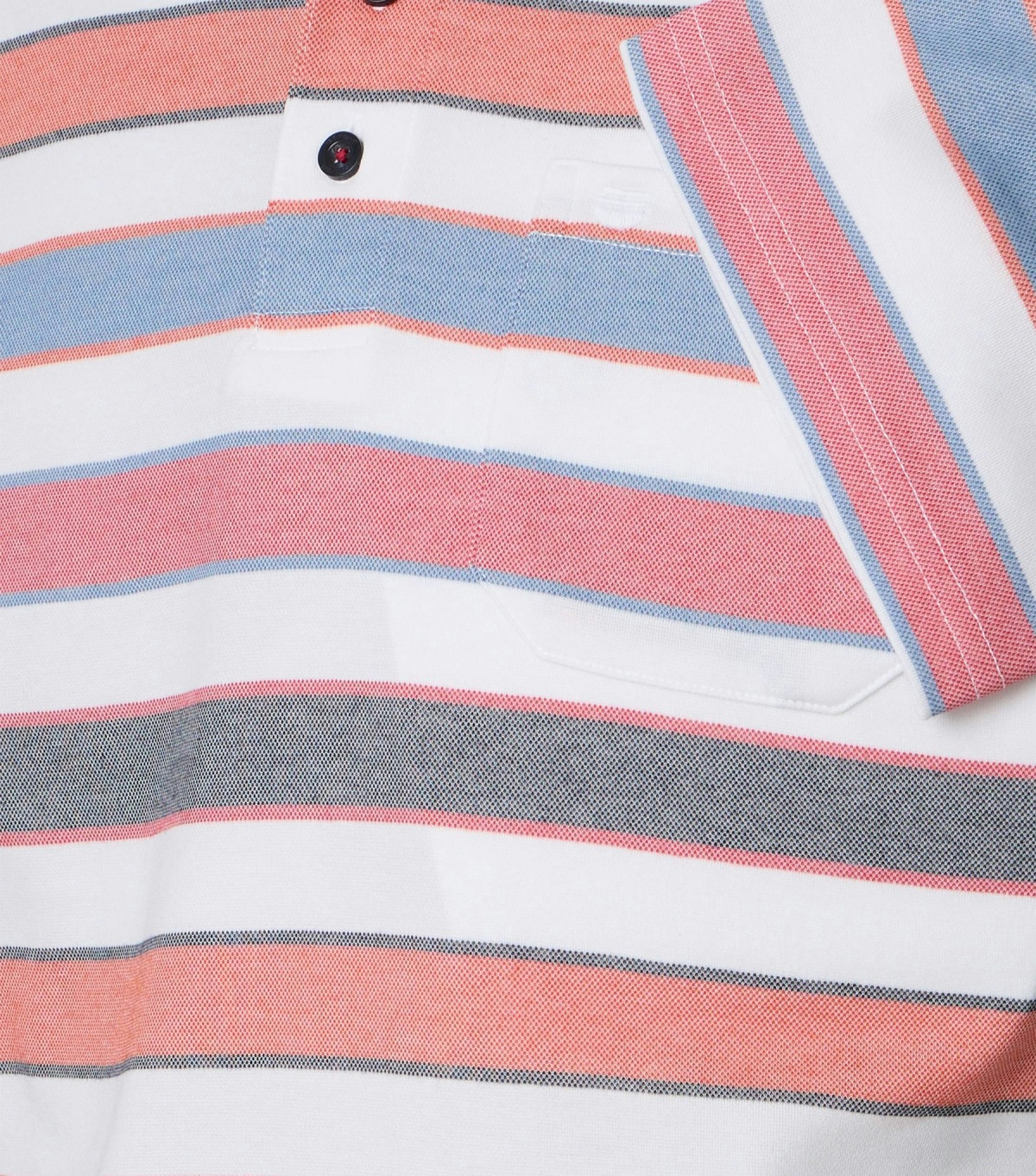 Redmond Poloshirt - Regular Fit - Streifen - rot