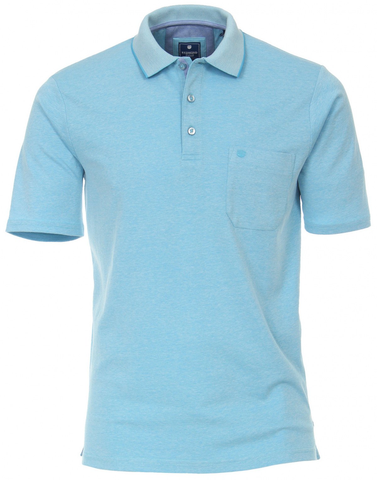 Redmond Poloshirt - Regular Fit - Wash and Wear - aqua