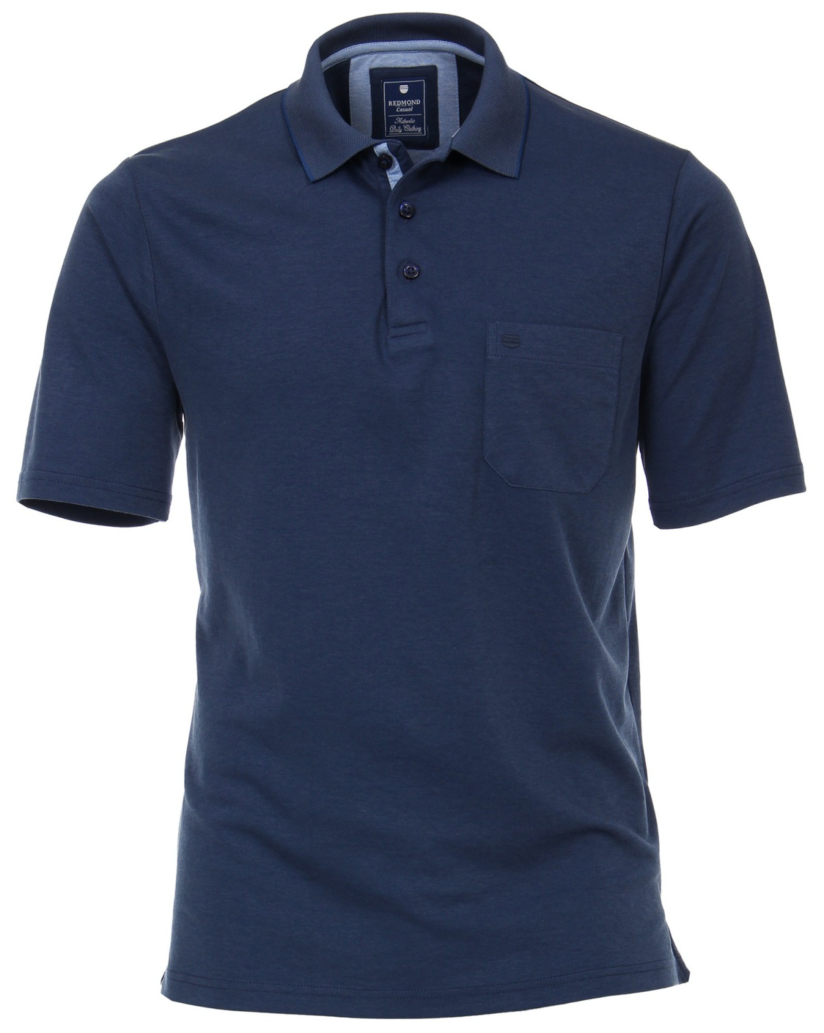 Redmond Poloshirt - Regular Fit - Wash and Wear - blau - ohne OVP
