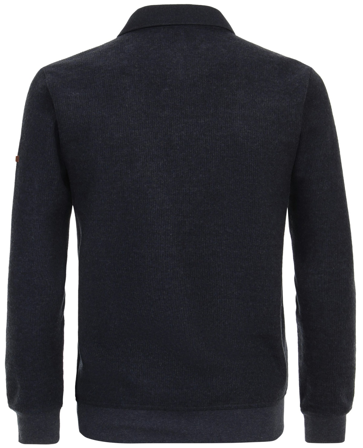 Redmond Pullover - Polokragen - Knopfleiste - dunkelblau