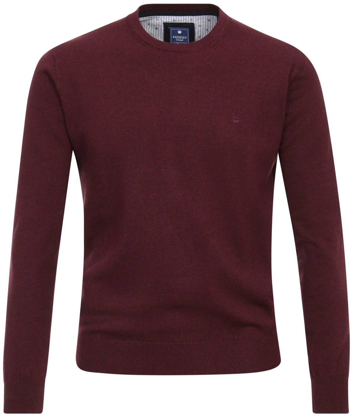 Redmond Pullover - Rundhals-Ausschnitt - bordeauxrot