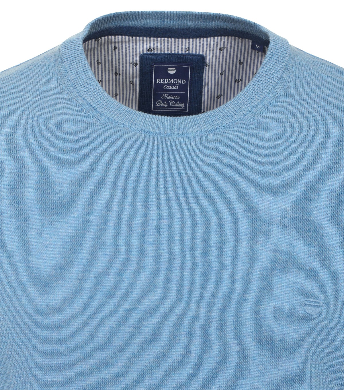 Redmond Pullover - Rundhals-Ausschnitt - hellblau