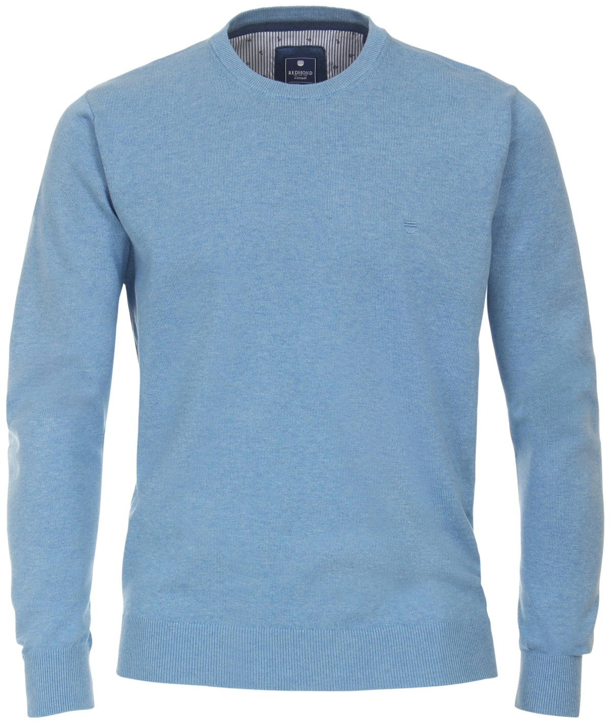 Redmond Pullover - Rundhals-Ausschnitt - hellblau