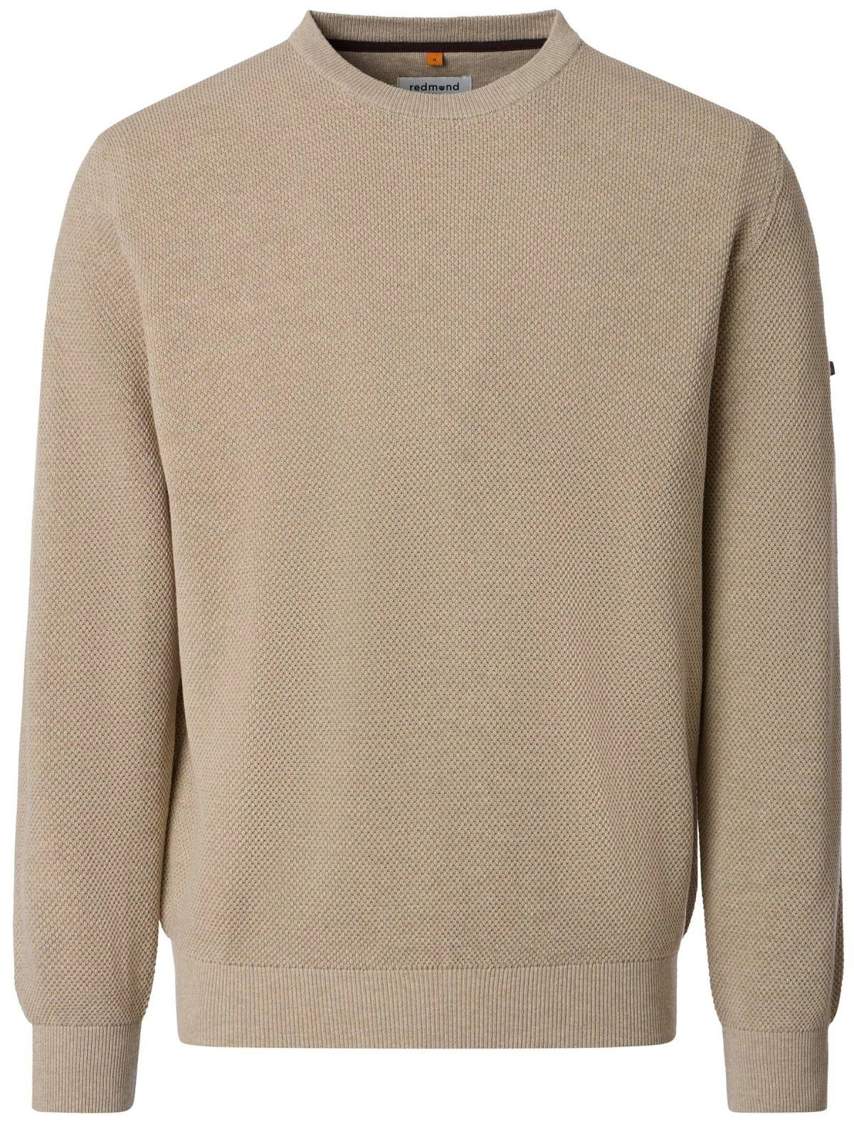 Redmond Sweater - Crew Neck - Textured - beige
