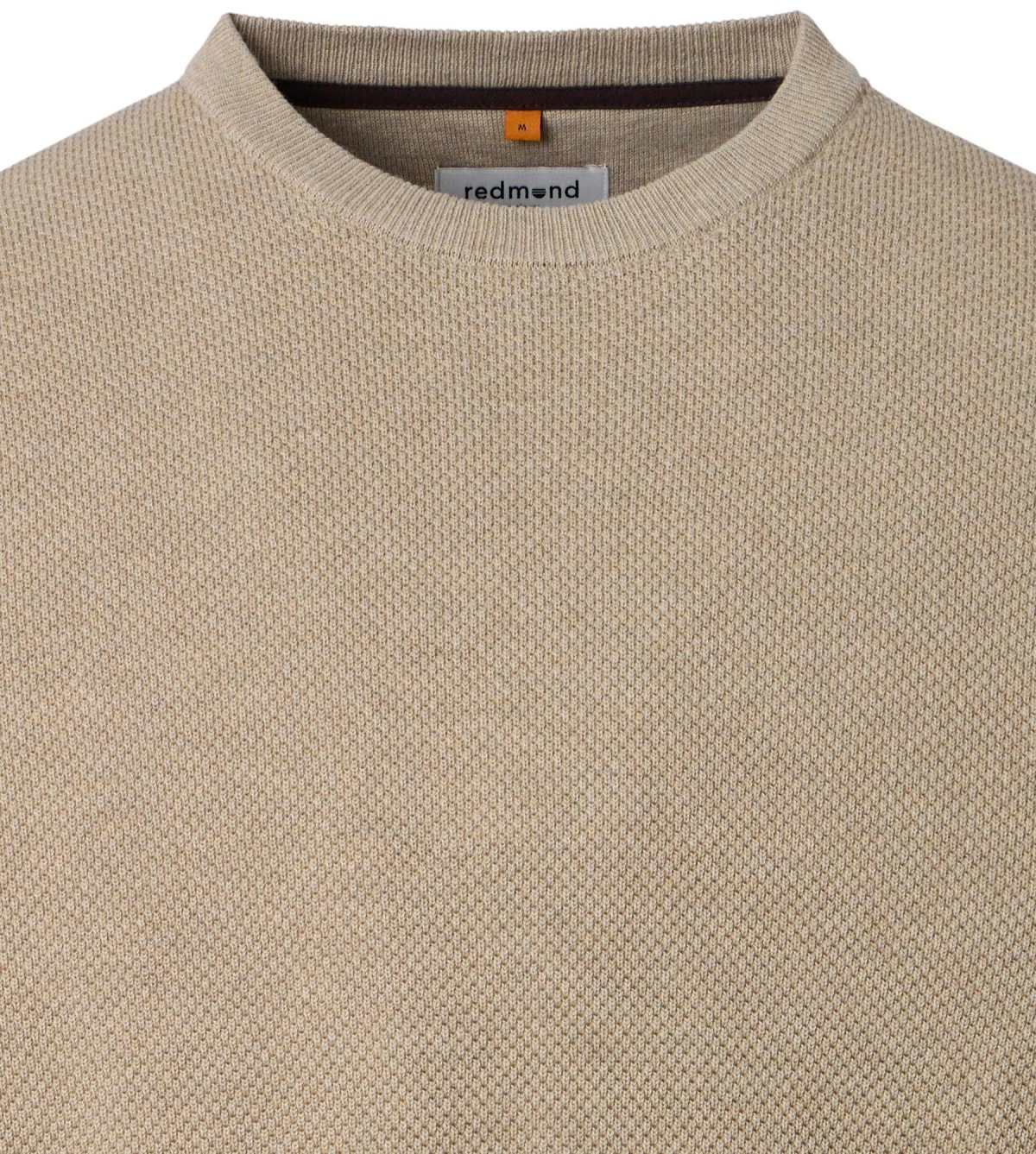 Redmond Sweater - Crew Neck - Textured - beige