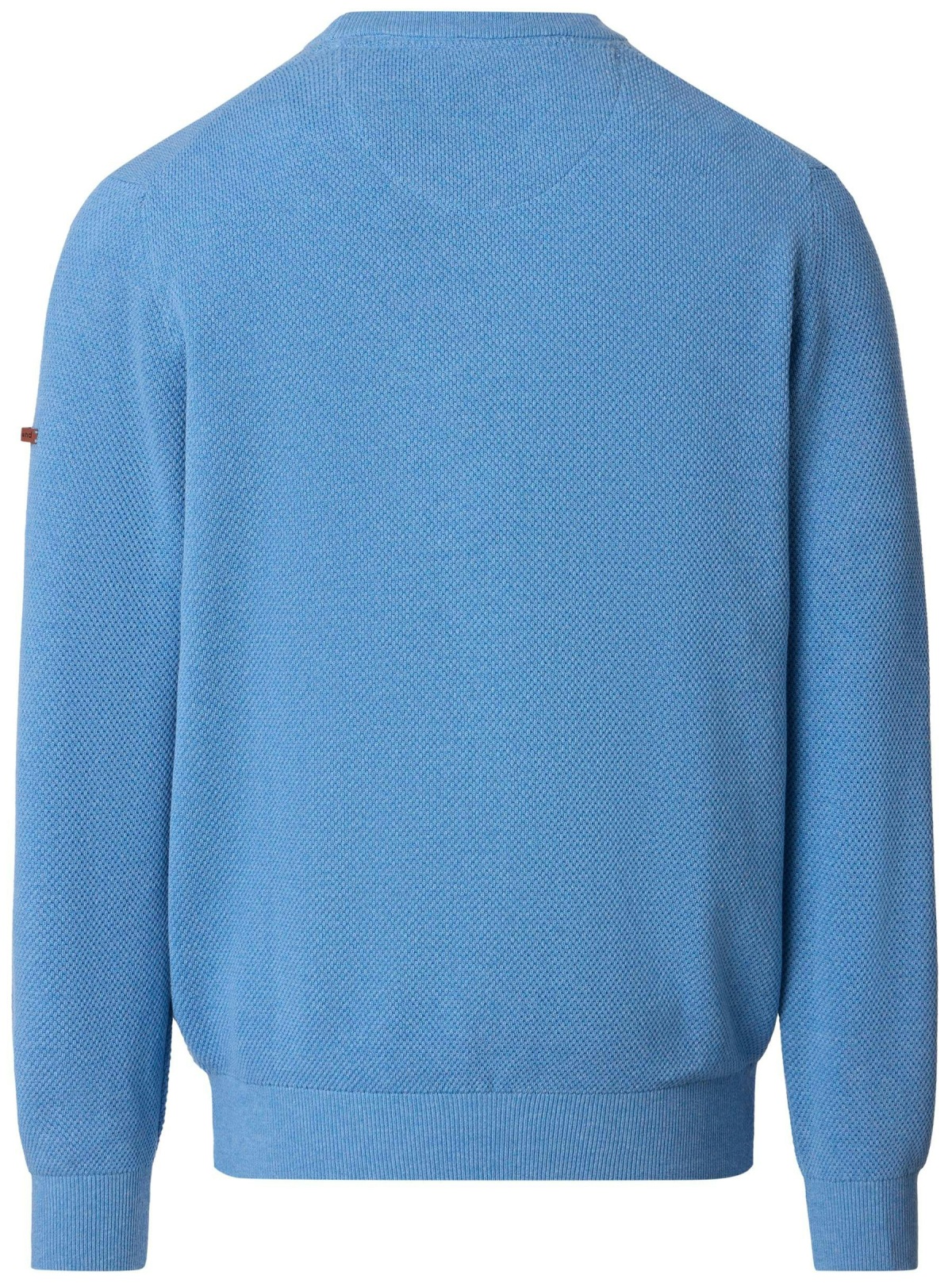 Redmond Pullover - Rundhals-Ausschnitt - Struktur - hellblau