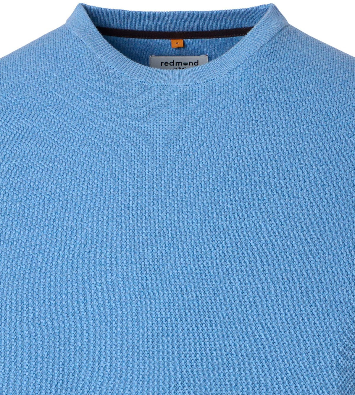 Redmond Pullover - Rundhals-Ausschnitt - Struktur - hellblau