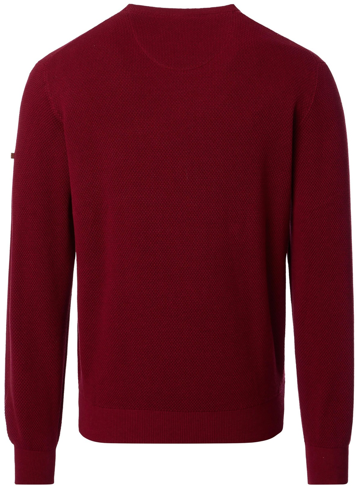Redmond Pullover - Rundhals-Ausschnitt - Struktur - rot