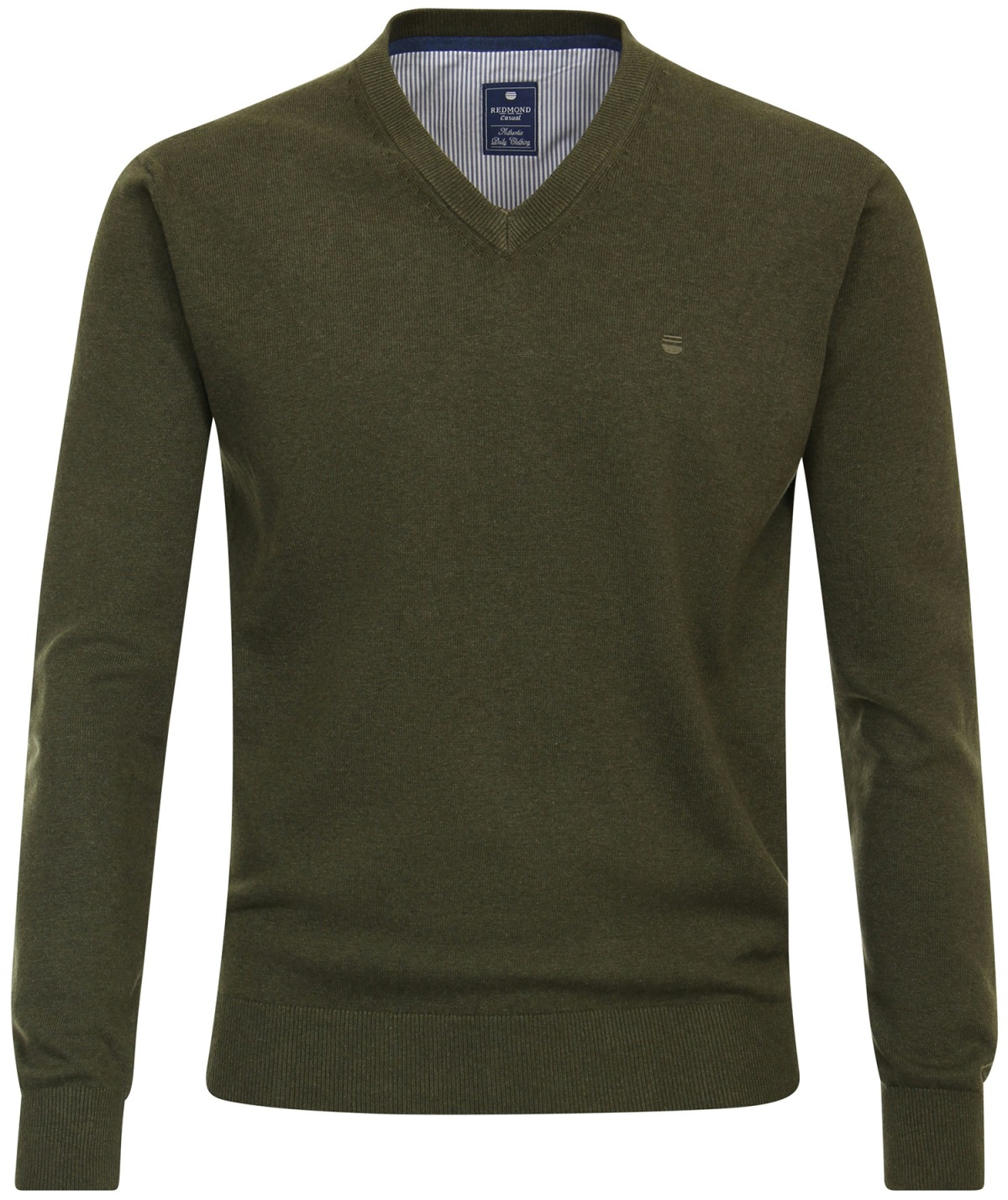Redmond Pullover - V-Ausschnitt - grün