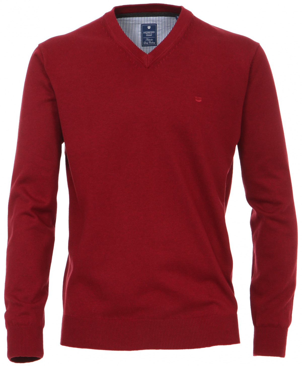Redmond Pullover - V-Ausschnitt - rot