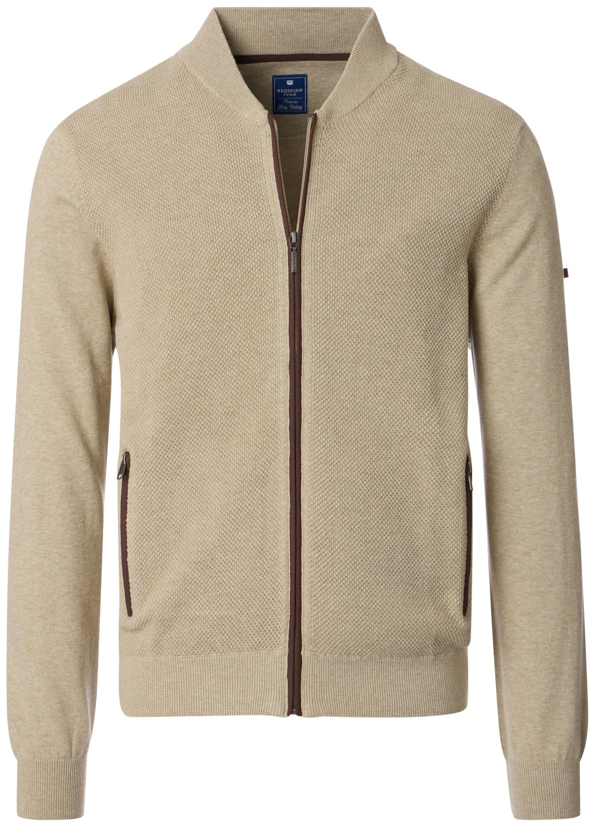 Redmond Strickjacke / Cardigan - Struktur - beige