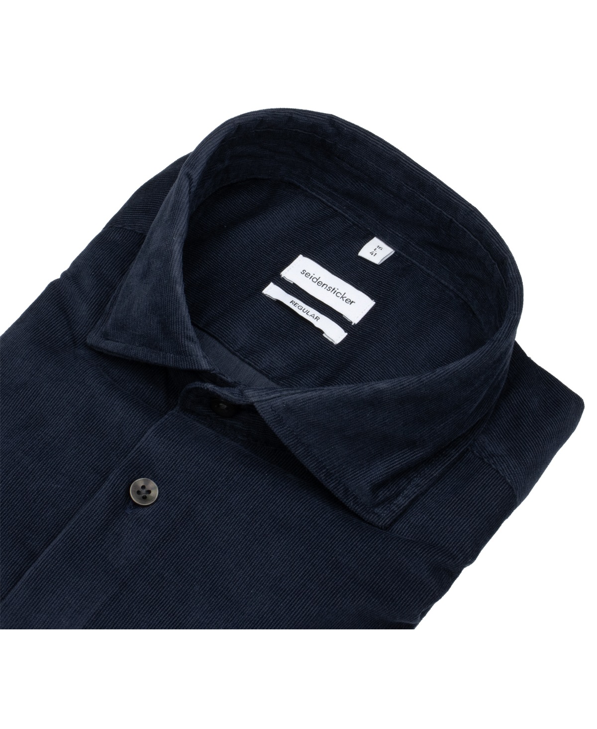 Seidensticker Cordhemd - Regular Fit - dunkelblau