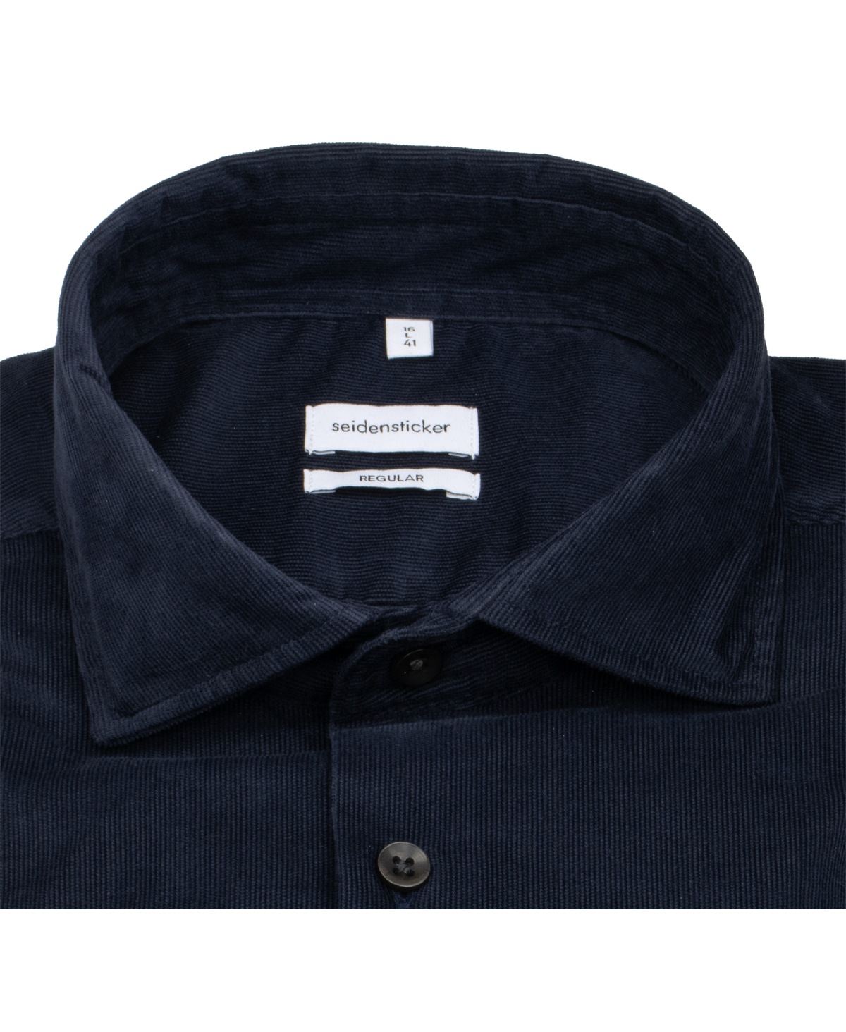 Seidensticker Cordhemd - Regular Fit - dunkelblau