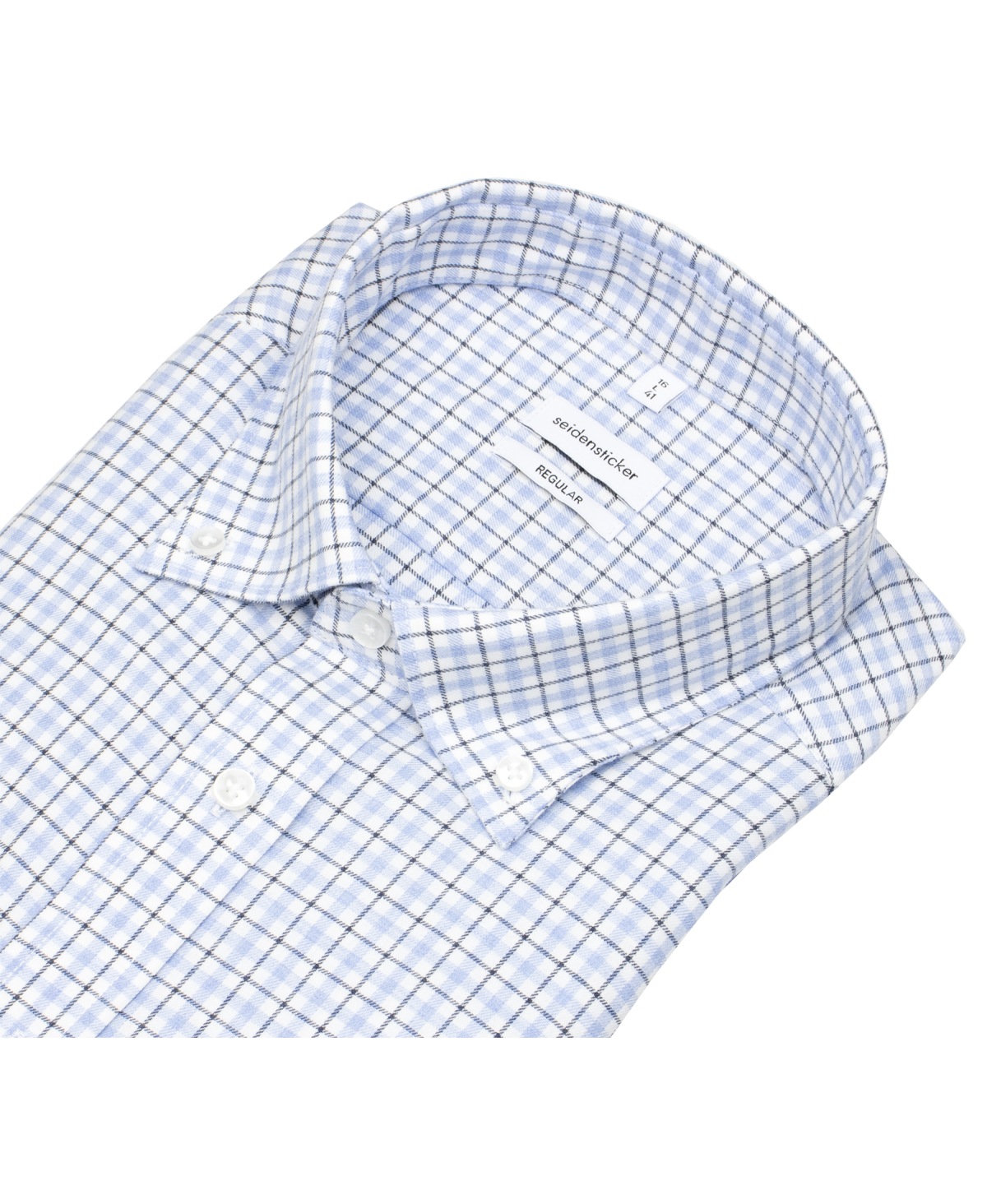 Seidensticker Hemd - Regular Fit - Button Down - kariert - blau