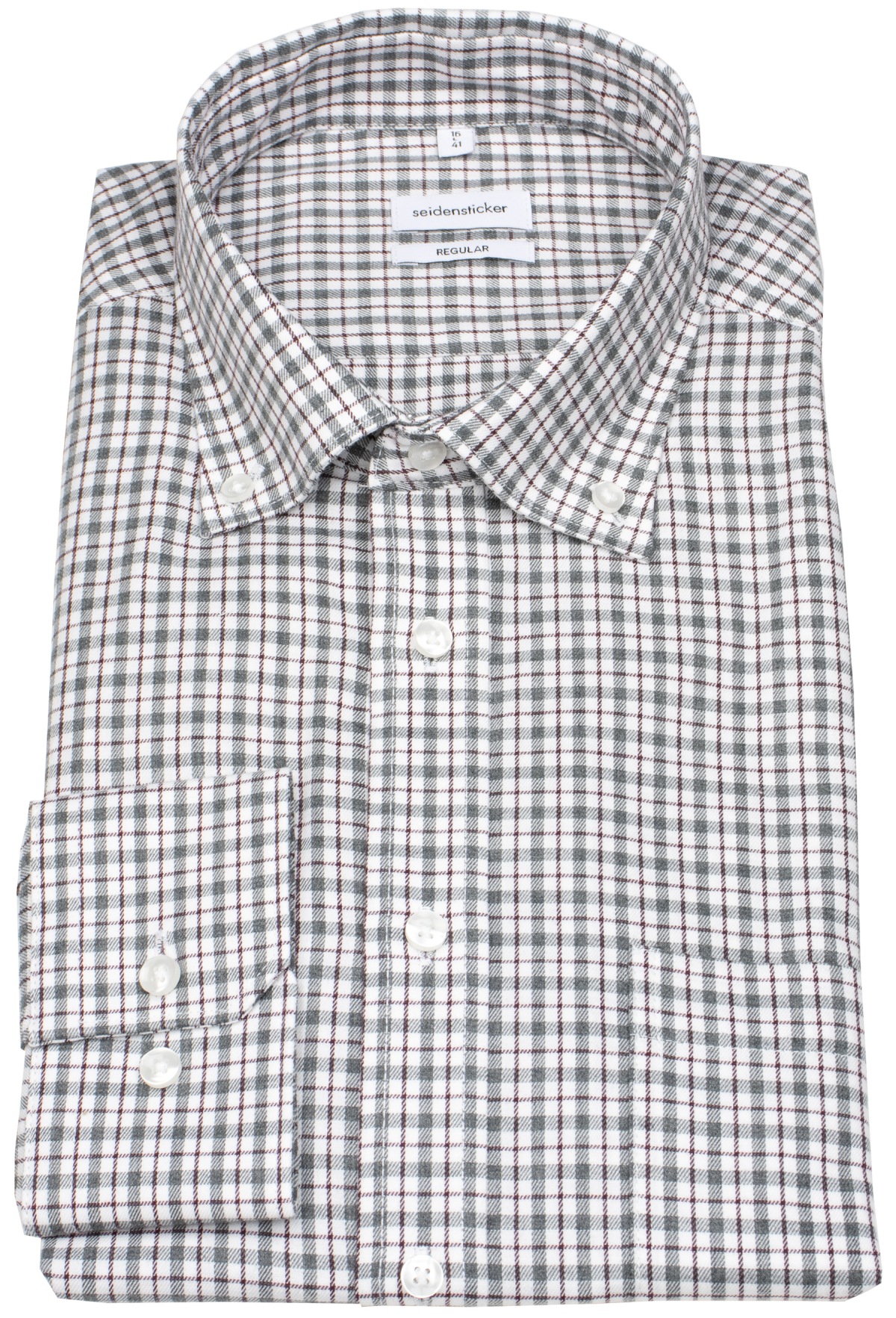 Seidensticker Hemd - Regular Fit - Button Down - kariert - mehrfarbig