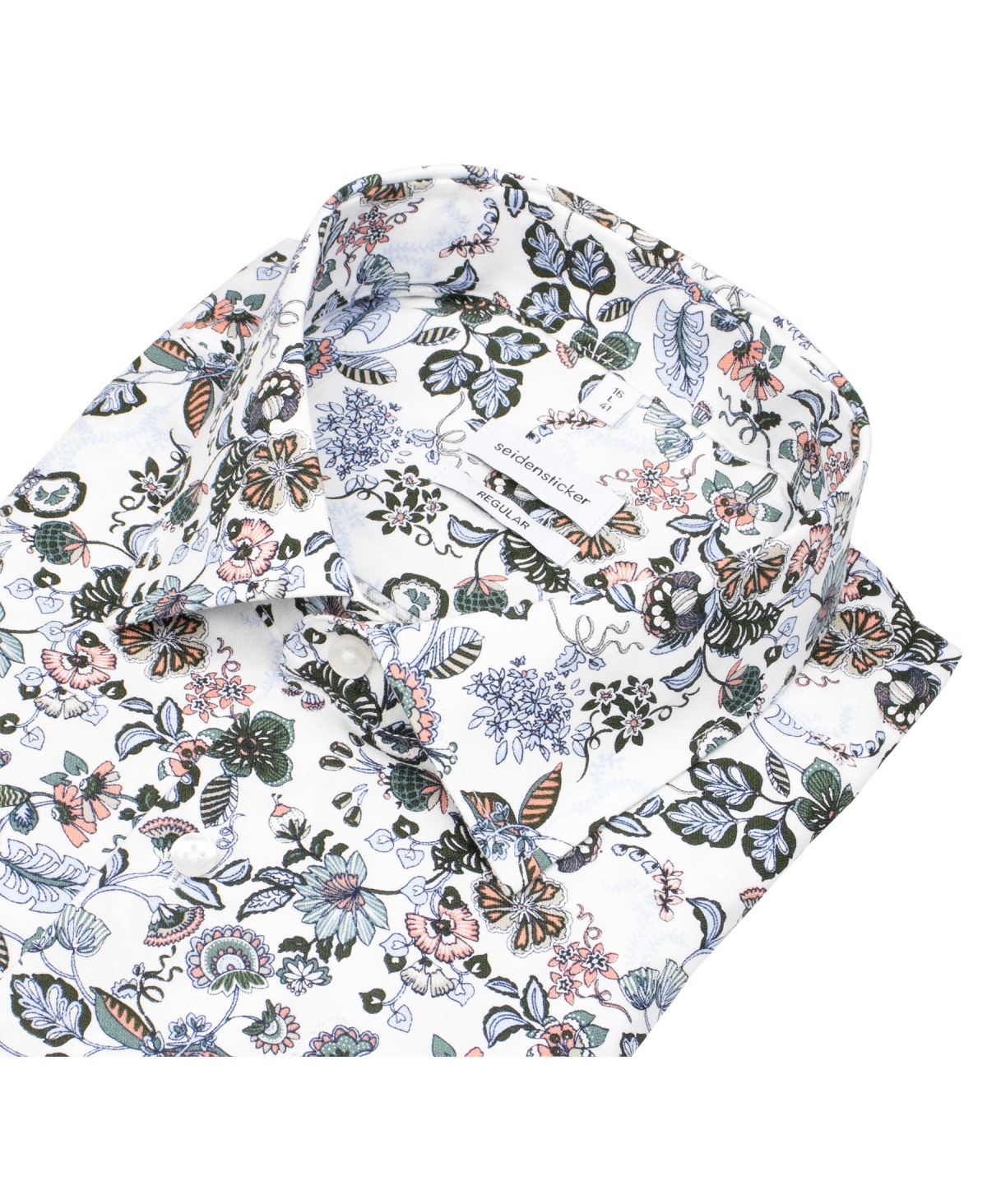 Seidensticker Hemd - Regular Fit - florales Muster - mehrfarbig - ohne OVP
