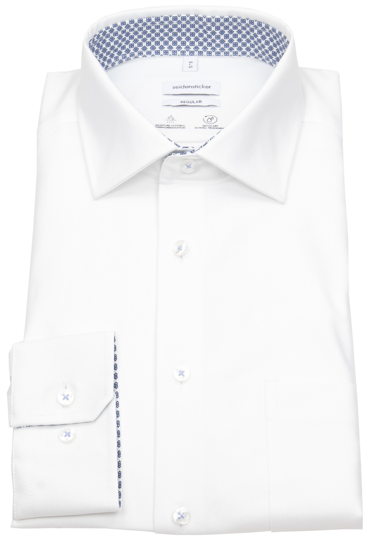 Seidensticker Hemd - Regular Fit - Performance Shirt - weiß