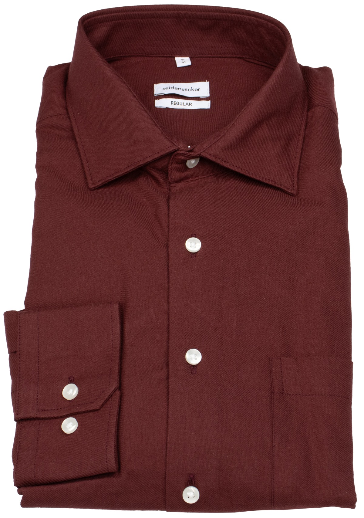 Seidensticker Hemd - Regular Fit - Twill - extra blickdicht - rot - ohne OVP