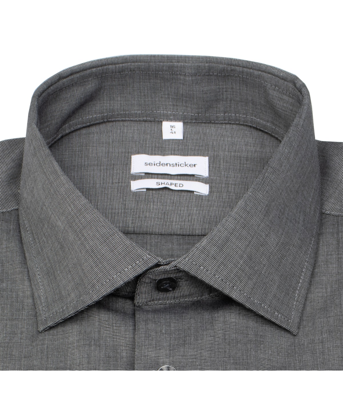 Seidensticker Hemd - Shaped Fit - Fil-a-Fil - anthrazit
