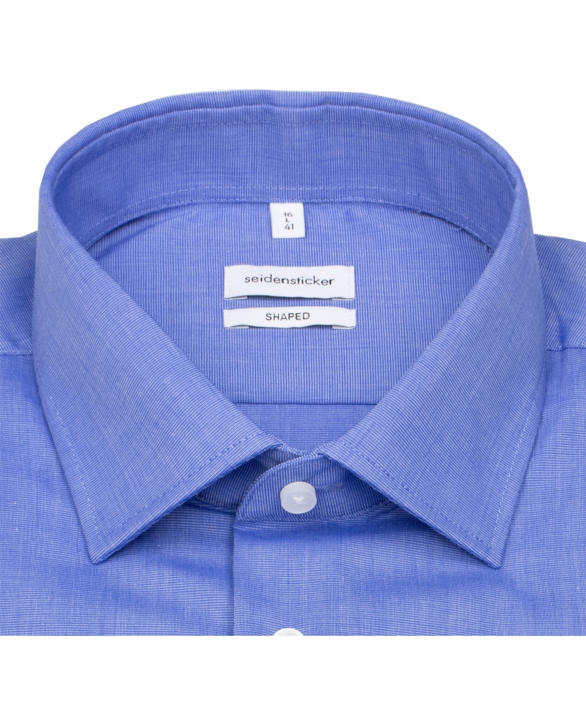 Seidensticker Chemise - Shaped Fit - Fil-a-Fil - bleu