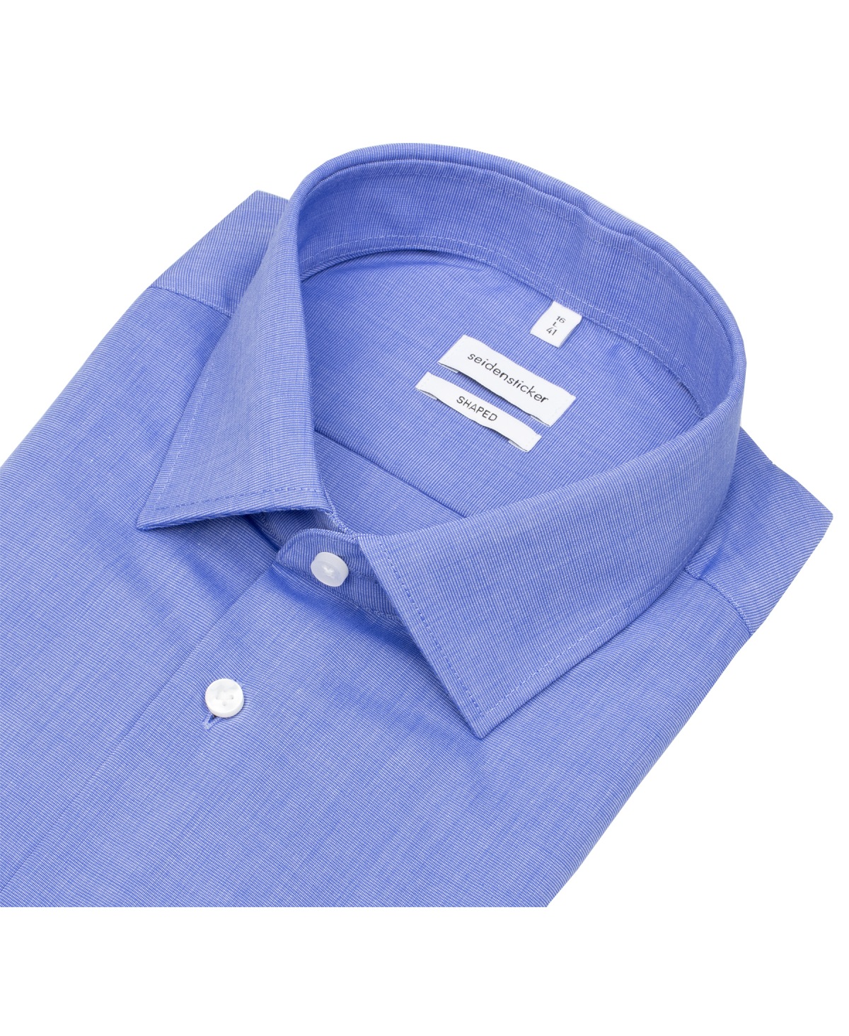 Seidensticker Chemise - Shaped Fit - Fil-a-Fil - bleu