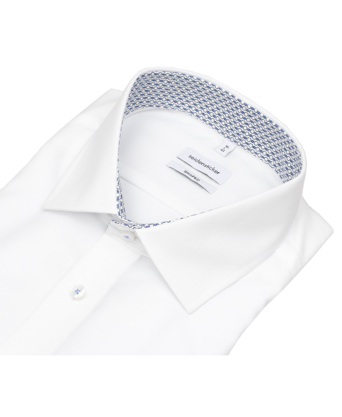 Seidensticker Hemd - Shaped Fit - Kentkragen - Patch - weiß