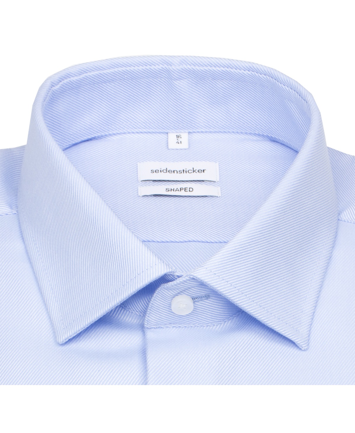 Seidensticker Hemd - Shaped Fit - Kentkragen - Twill Struktur - blau